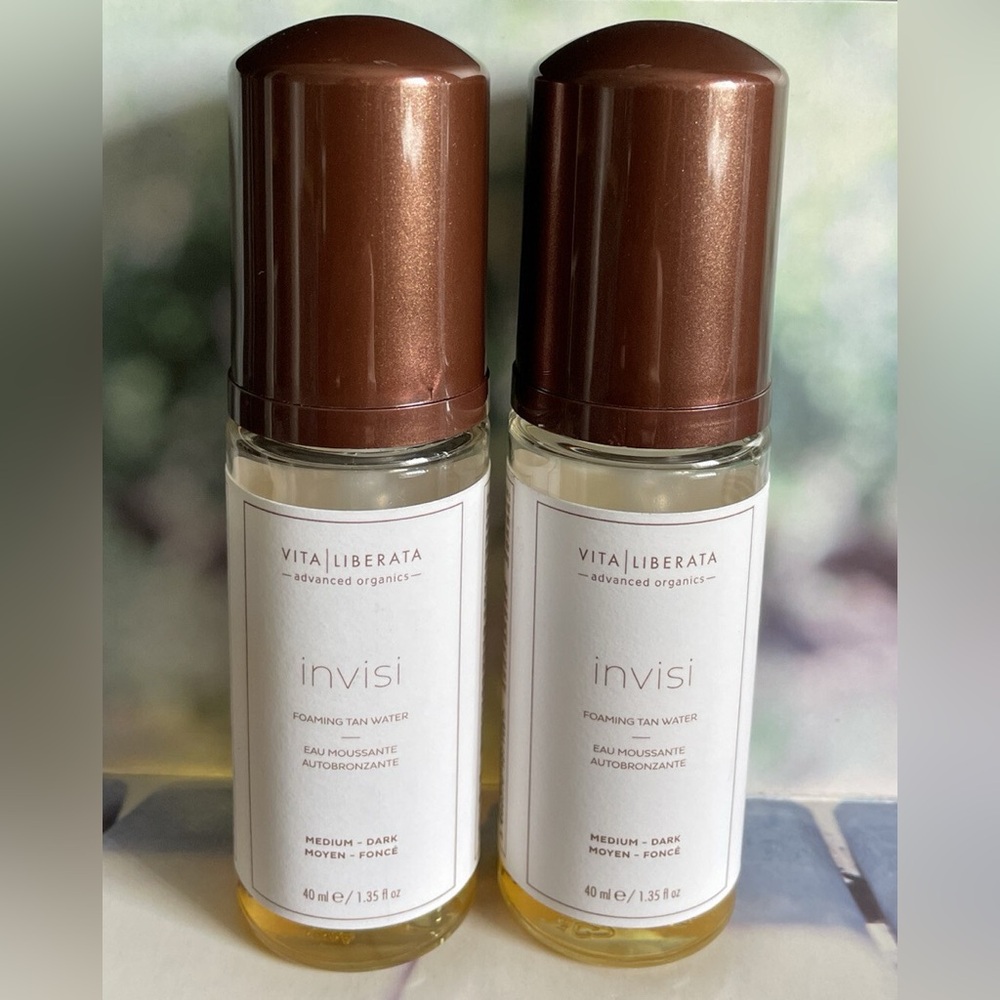 Vita Liberata Invisi Foaming Tan Water - Medium Dark Brown-2 Bottles.